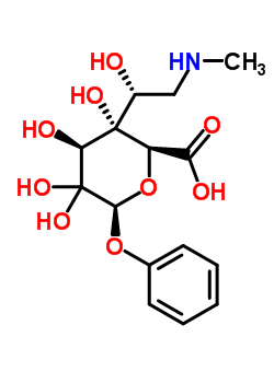 54964-61-3  (2S,3S,4S,6S)-3,4,5,5-tetrahydroxy-3-[(1R)-1-hydroxy-2-(methylamino)ethyl]-6-phenoxytetrahydro-2H-pyran-2-carboxylic acid (non-preferred name)