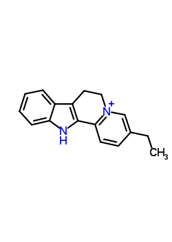 55371-52-3  3-ethyl-7,12-dihydro-6H-indolo[2,3-a]quinolizin-5-ium