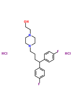 5580-42-7  2-{4-[4,4-bis(4-fluorophenyl)butyl]piperazin-1-yl}ethanol dihydrochloride