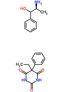 56343-96-5  5-ethyl-5-phenylpyrimidine-2,4,6(1H,3H,5H)-trione - (2S)-2-amino-1-phenylpropan-1-ol (1:1) 56343-96-5  5-ethyl-5-phenylpyrimidine-2,4,6(1H,3H,5H)-trione - (2S)-2-amino-1-phenylpropan-1-ol (1:1)