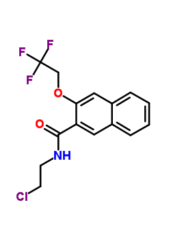 57048-80-3  N-(2-chloroethyl)-3-(2,2,2-trifluoroethoxy)naphthalene-2-carboxamide
