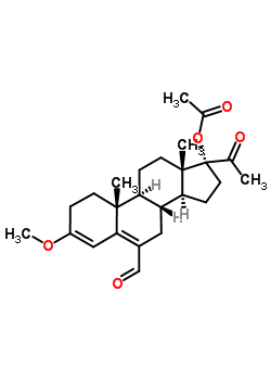 57361-81-6  6-formyl-3-methoxy-20-oxopregna-3,5-dien-17-yl acetate