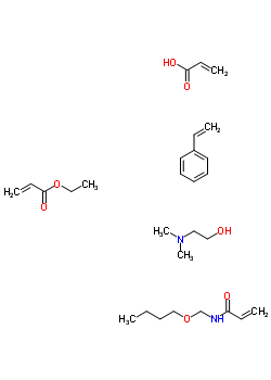58067-89-3  kwas akrylowy, N-(butoksymetylo)prop-2-enamid, 2-dimetyloaminoetanol, prop-2-enian etylu, styren