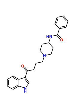 58786-30-4  N-{1-[4-(1H-indol-3-yl)-4-oxobutyl]piperidin-4-yl}benzamide
