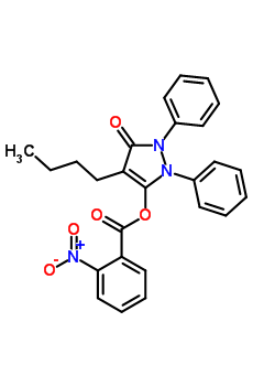 58943-52-5  4-butyl-5-oxo-1,2-diphenyl-2,5-dihydro-1H-pyrazol-3-yl 2-nitrobenzoate
