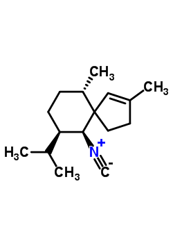 59633-83-9  (6S,7R,10S)-2,10-dimethyl-7-(propan-2-yl)spiro[4.5]dec-1-en-6-yl isocyanide