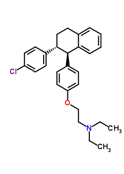 602-54-0  2-{4-[(1R,2R)-2-(4-chlorophenyl)-1,2,3,4-tetrahydronaphthalen-1-yl]phenoxy}-N,N-diethylethanamine