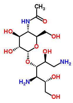 60502-99-0;75635-19-7  3-O-[4-(acetylamino)-4-deoxy-alpha-D-glucopyranosyl]-1,4-diamino-1,4-dideoxy-D-glucitol