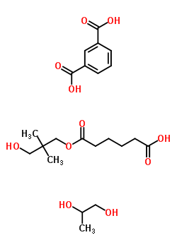 61809-81-2  6-(3-hydroxy-2,2-dimethyl-propoxy)-6-oxo-hexanoic acid; isophthalic acid; propane-1,2-diol