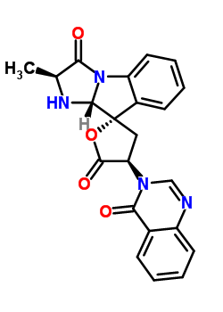 61897-89-0;66212-51-9  (2S,2'S,4R,9a'R)-2'-methyl-4-(4-oxoquinazolin-3(4H)-yl)-1',9a'-dihydro-3H-spiro[furan-2,9'-imidazo[1,2-a]indole]-3',5(2'H,4H)-dione