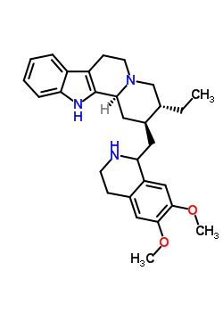 64091-47-0  (2S,3R,12bS)-2-[(6,7-dimethoxy-1,2,3,4-tetrahydroisoquinolin-1-yl)methyl]-3-ethyl-1,2,3,4,6,7,12,12b-octahydroindolo[2,3-a]quinolizine