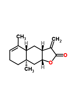 64395-76-2  (3aR,4aR,8aR,9aR)-5,8a-dimethyl-3-methylidene-3a,4,4a,7,8,8a,9,9a-octahydronaphtho[2,3-b]furan-2(3H)-one