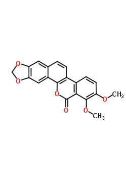 64666-98-4  1,2-dimethoxy-13H-benzo[c][1,3]benzodioxolo[5,6-h]chromen-13-one