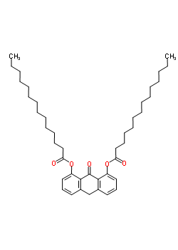 64817-77-2  9-oxo-9,10-dihydroanthracene-1,8-diyl ditetradecanoate