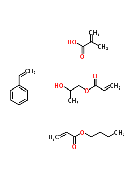 66330-14-1;71551-15-0  butyl prop-2-enoate; 2-hydroxypropyl prop-2-enoate; 2-methylprop-2-enoic acid; styrene