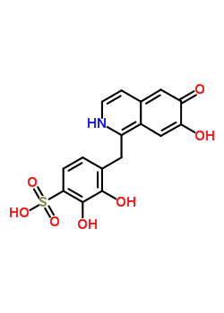 66719-09-3  2,3-dihydroxy-4-[(7-hydroxy-6-oxo-2,6-dihydroisoquinolin-1-yl)methyl]benzenesulfonic acid