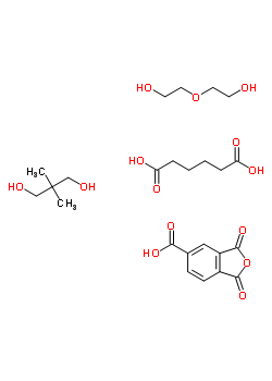 68140-61-4  adipic acid; 2,2-dimethylpropane-1,3-diol; 1,3-dioxoisobenzofuran-5-carboxylic acid; 2-(2-hydroxyethoxy)ethanol