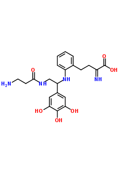 68335-21-7  (2Z)-4-(2-{[2-(beta-alanylamino)-1-(3,4,5-trihydroxyphenyl)ethyl]amino}phenyl)-2-iminobutanoic acid