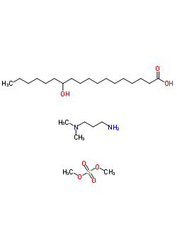 70879-66-2  N,N-dimethylpropane-1,3-diamine; dimethyl sulfate; 12-hydroxyoctadecanoic acid