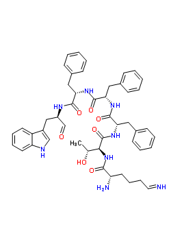 72127-61-8  6-imino-L-norleucyl-L-threonyl-L-phenylalanyl-L-phenylalanyl-N-[(2R)-1-(1H-indol-3-yl)-3-oxopropan-2-yl]-L-phenylalaninamide