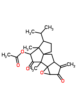 72176-02-4;97315-00-9  7a,9a-dimethyl-3-methylidene-2,9-dioxo-7-(propan-2-yl)decahydro-1aH,5H-pentaleno[6a',1':5,6]pentaleno[1,6a-b]oxiren-8-yl acetate