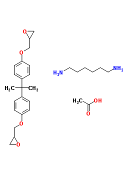 73018-28-7  acetic acid; hexane-1,6-diamine; 2-[[4-[1-methyl-1-[4-(oxiran-2-ylmethoxy)phenyl]ethyl]phenoxy]methyl]oxirane