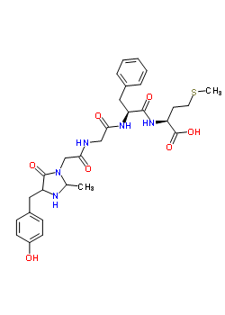 74080-62-9  N-{[4-(4-hydroxybenzyl)-2-methyl-5-oxoimidazolidin-1-yl]acetyl}glycyl-L-phenylalanyl-L-methionine