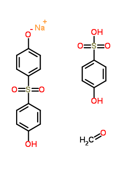 75199-12-1  sodium; formaldehyde; 4-hydroxybenzenesulfonic acid; 4-(4-hydroxyphenyl)sulfonylphenolate