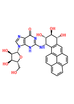 77340-97-7;77341-00-5  N-[(7R,8S,9S,10S)-7,8,9-trihydroxy-7,8,9,10-tetrahydrobenzo[pqr]tetraphen-10-yl]guanosine