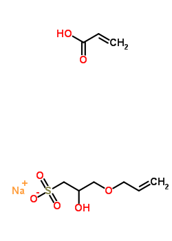 78266-09-8  sodium 2-hydroxy-3-(prop-2-en-1-yloxy)propane-1-sulfonate - prop-2-enoic acid (1:1:1)