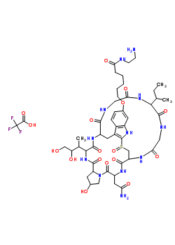 79513-31-8  N-(2-aminoethyl)-6-{[6-(2-amino-2-oxoethyl)-29-(butan-2-yl)-21-(3,4-dihydroxybutan-2-yl)-2-hydroxy-11-oxido-5,8,20,23,24,27,30,33-octaoxo-1,2,3,5,6,7,8,9,10,12,17,18,19,20,21,22,23,23a-octadecahydro-9,18-(epiminoethanoiminoethanoiminoethanoiminomethano)py