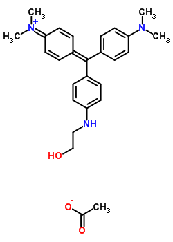 82171-32-2  N-[4-([4-(dimethylamino)phenyl]{4-[(2-hydroxyethyl)amino]phenyl}methylidene)cyclohexa-2,5-dien-1-ylidene]-N-methylmethanaminium acetate