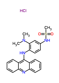 88412-72-0  N-[4-(acridin-9-ylamino)-3-(dimethylamino)phenyl]methanesulfonamide hydrochloride (1:1)