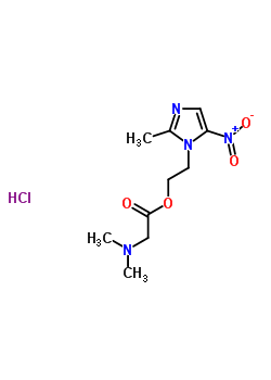 89218-54-2  2-(2-methyl-5-nitro-1H-imidazol-1-yl)ethyl N,N-dimethylglycinate hydrochloride (1:1)