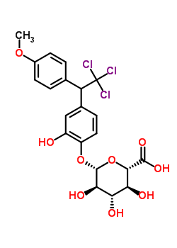 90047-67-9  2-hydroxy-4-[2,2,2-trichloro-1-(4-methoxyphenyl)ethyl]phenyl beta-D-glucopyranosiduronic acid