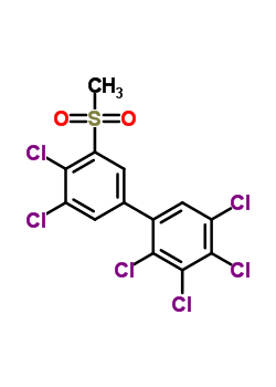 92138-00-6  2',3',4,4',5,5'-hexachlorobiphenyl-3-yl methyl sulfone