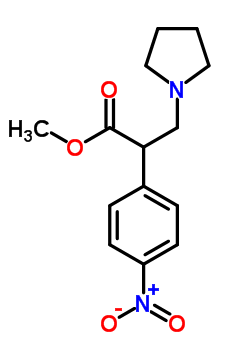 94515-15-8  methyl 2-(4-nitrophenyl)-3-(pyrrolidin-1-yl)propanoate