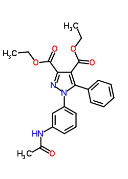 96722-88-2  diethyl 1-[3-(acetylamino)phenyl]-5-phenyl-1H-pyrazole-3,4-dicarboxylate