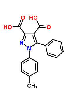 96723-08-9  1-(4-methylphenyl)-5-phenyl-1H-pyrazole-3,4-dicarboxylic acid