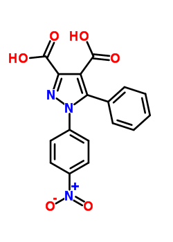 96723-11-4  1-(4-nitrophenyl)-5-phenyl-1H-pyrazole-3,4-dicarboxylic acid