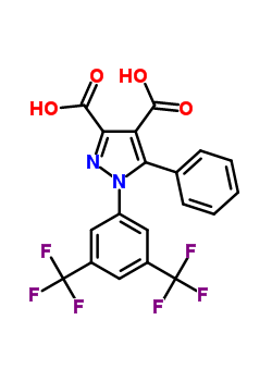 96734-55-3  1-[3,5-bis(trifluoromethyl)phenyl]-5-phenyl-1H-pyrazole-3,4-dicarboxylic acid
