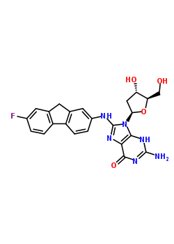 97235-47-7  2'-deoxy-8-[(7-fluoro-9H-fluoren-2-yl)amino]guanosine