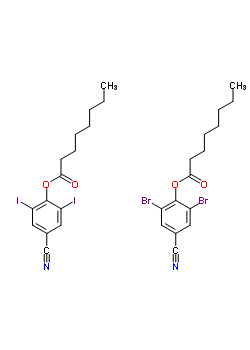 97268-82-1  2,6-dibromo-4-cyanophenyl octanoate - 4-cyano-2,6-diiodophenyl octanoate (1:1)