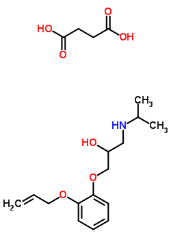 97399-56-9  1-(propan-2-ylamino)-3-[2-(prop-2-en-1-yloxy)phenoxy]propan-2-ol butanedioate (1:1)