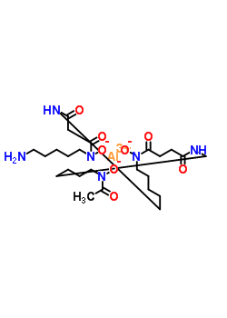 97633-18-6  aluminum [acetyl(27-amino-11,22-dioxido-7,10,18,21-tetraoxo-6,11,17,22-tetraazaheptacos-1-yl)amino]oxidanide