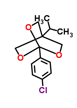 97719-90-9  1-(4-chlorophenyl)-4-(propan-2-yl)-2,6,7-trioxabicyclo[2.2.2]octane