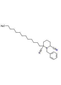 98195-11-0  1-benzyl-2-tridecylpiperidine-2,6-dicarbonitrile