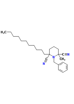 98195-14-3  1-benzyl-2-methyl-6-undecylpiperidine-2,6-dicarbonitrile