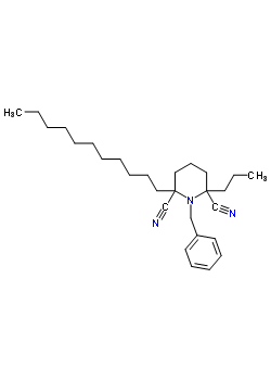98195-15-4  1-benzyl-2-propyl-6-undecylpiperidine-2,6-dicarbonitrile