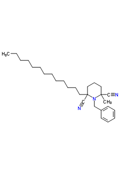 98217-01-7  1-benzyl-2-methyl-6-tridecylpiperidine-2,6-dicarbonitrile